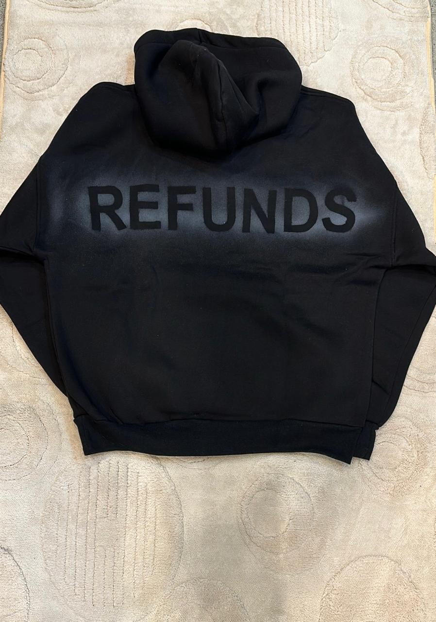 97 Oversized Black '97' Spray-Paint Effect Hoodie