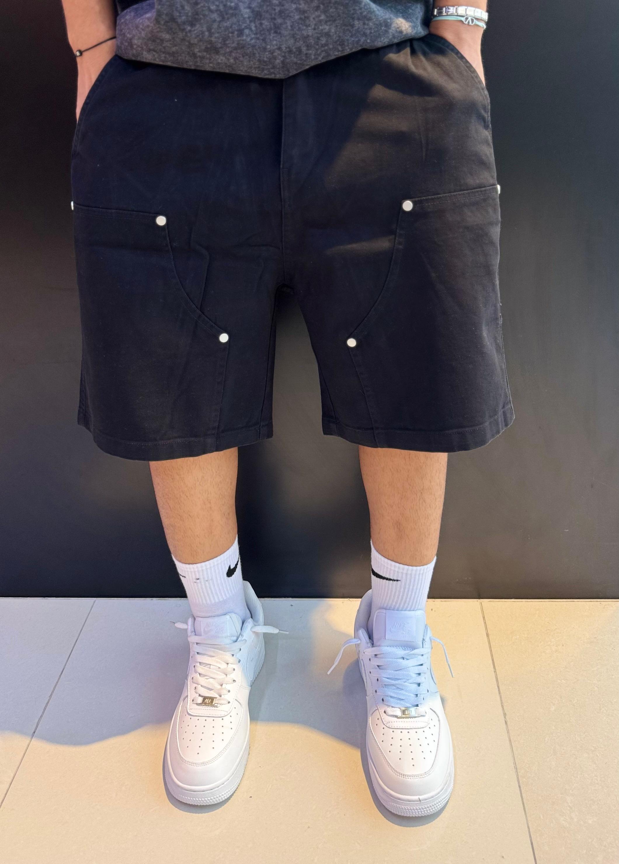 Black Carpenter Shorts
