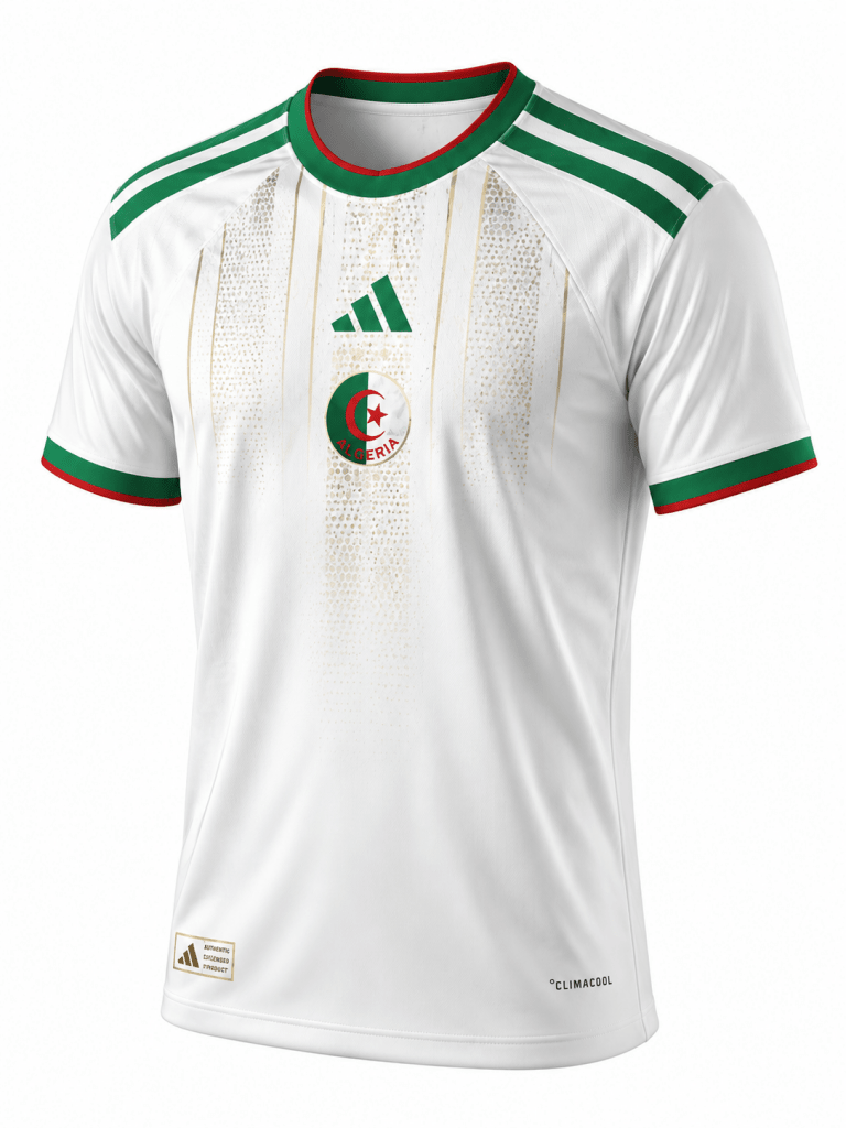 Algeria Away Football Jersey 2026 – White Edition - Darkdxb