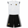 Argentina Adidas Originals Floral Training Set – White Jersey & Black Shorts - Jerseys - Darkdxb