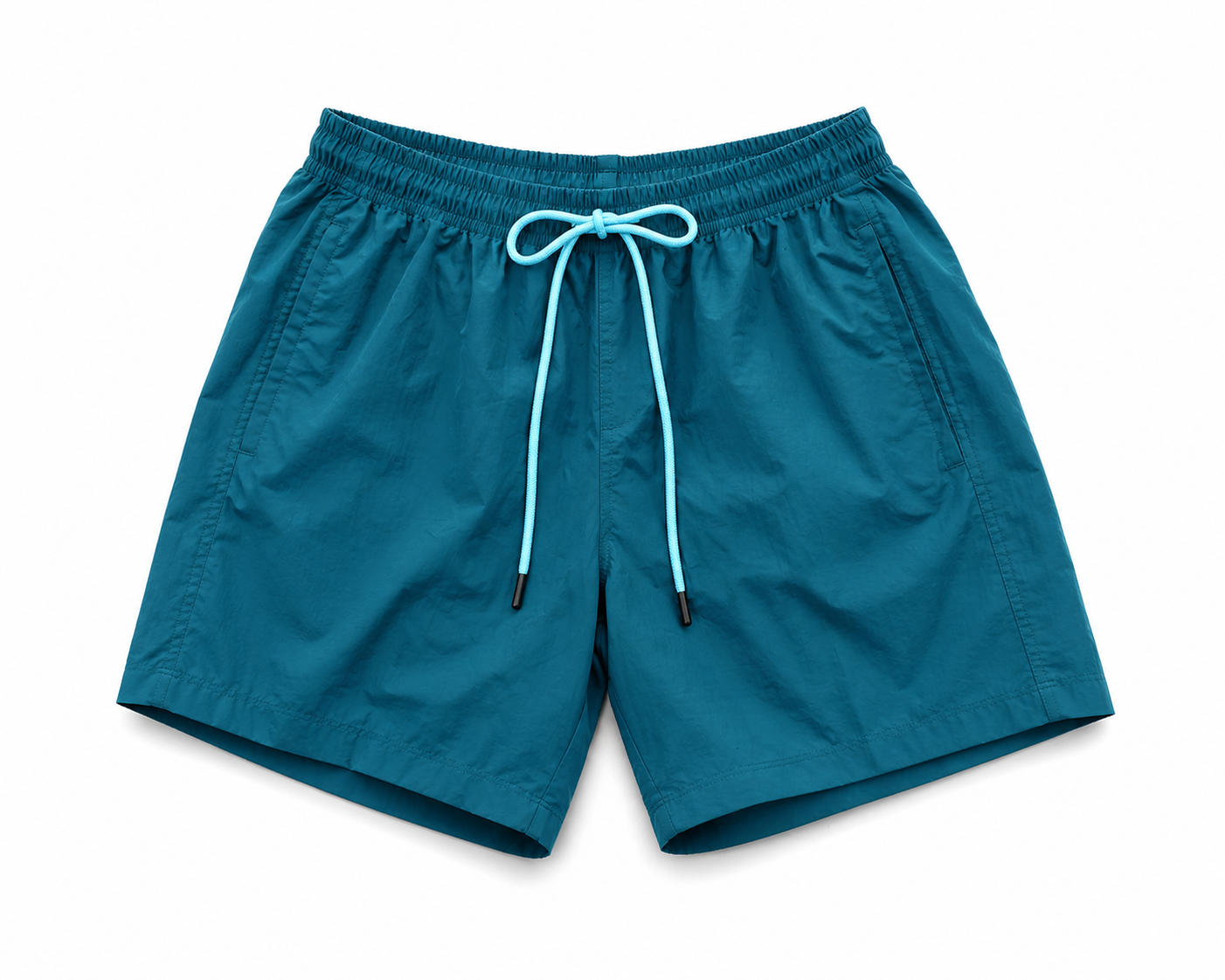 Swimming Men’s Teal Casual Shorts with Contrast Drawstring – Lightweight Fit