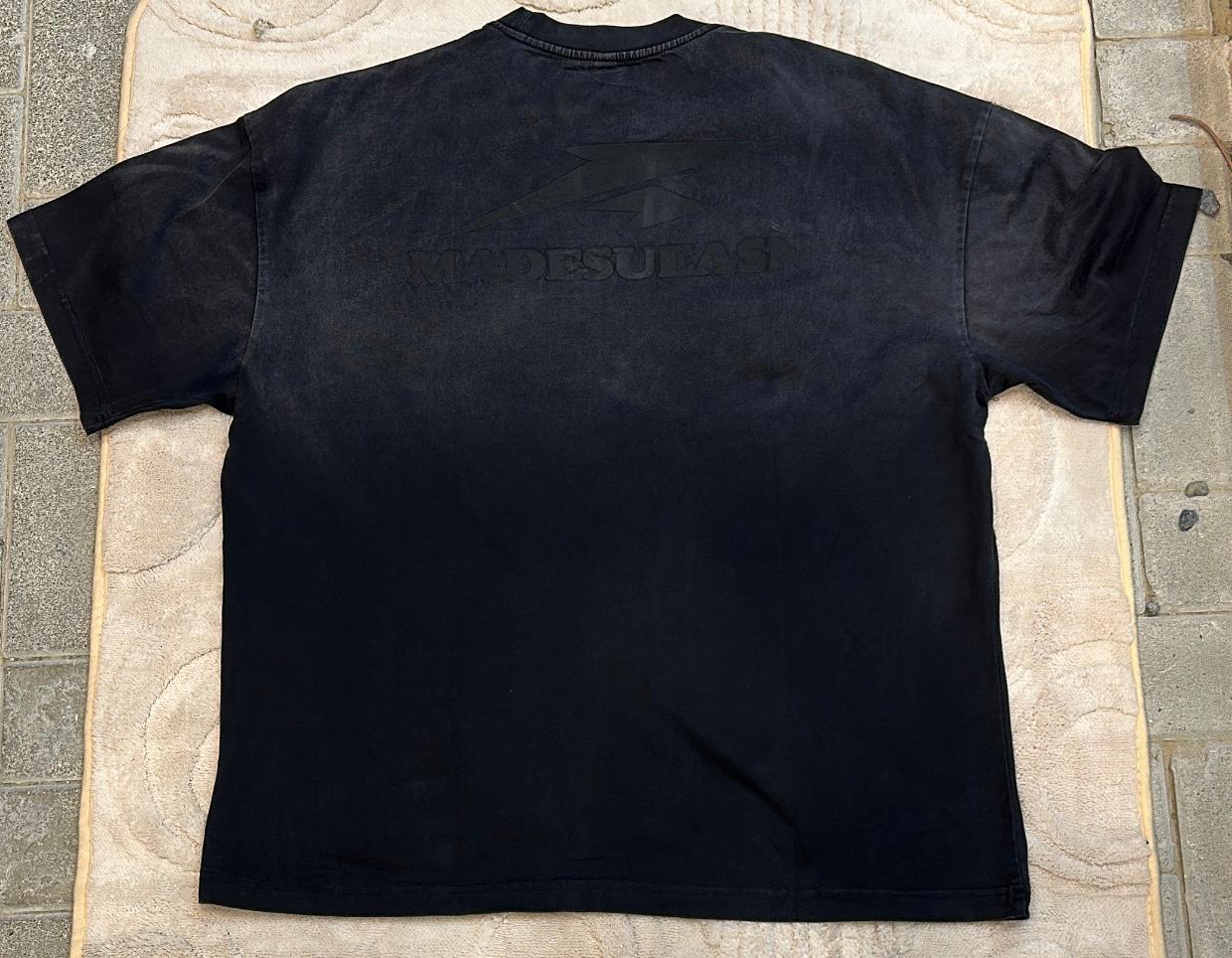 Dark Ombre Distressed Crewneck T-Shirt