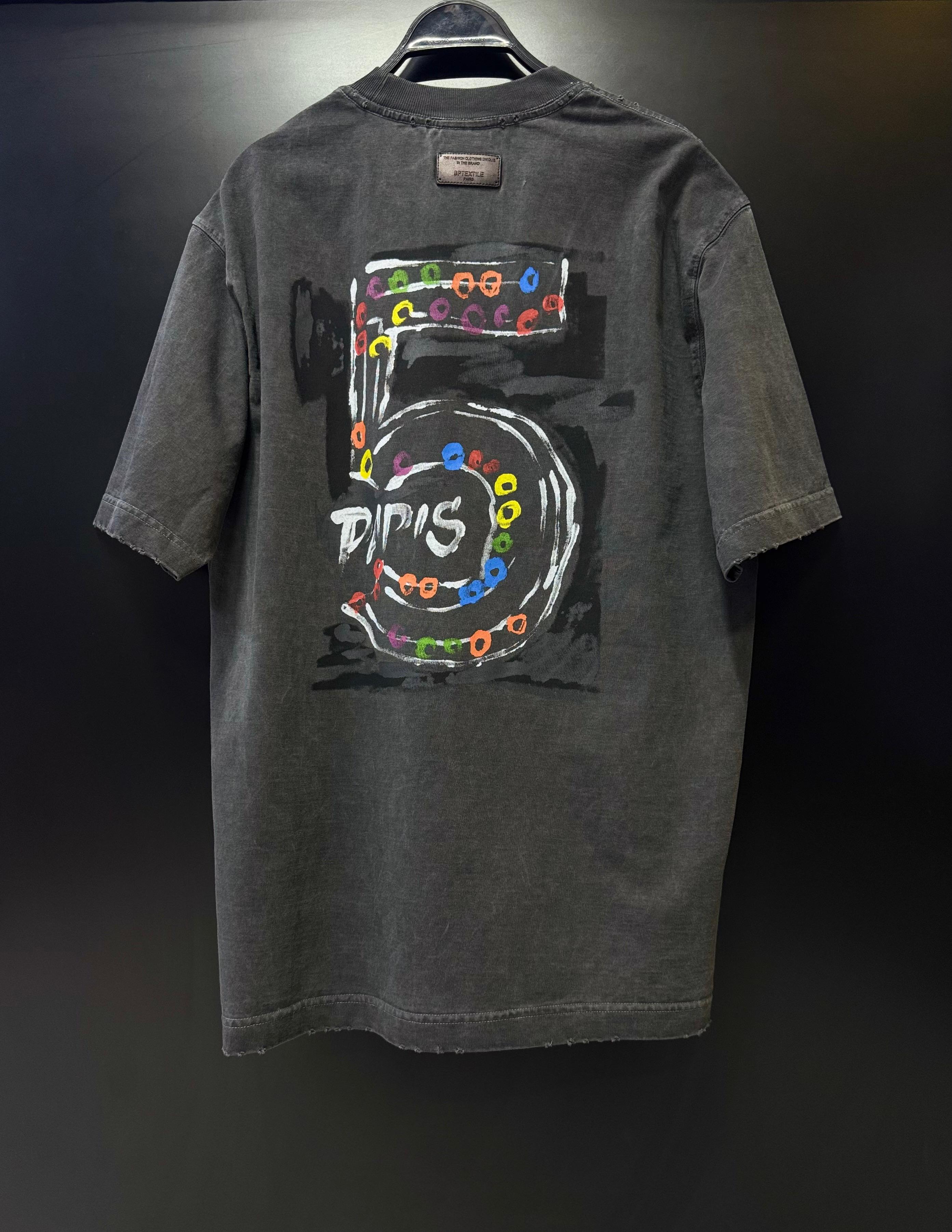 Faded Black Chanel Graphic T-Shirt