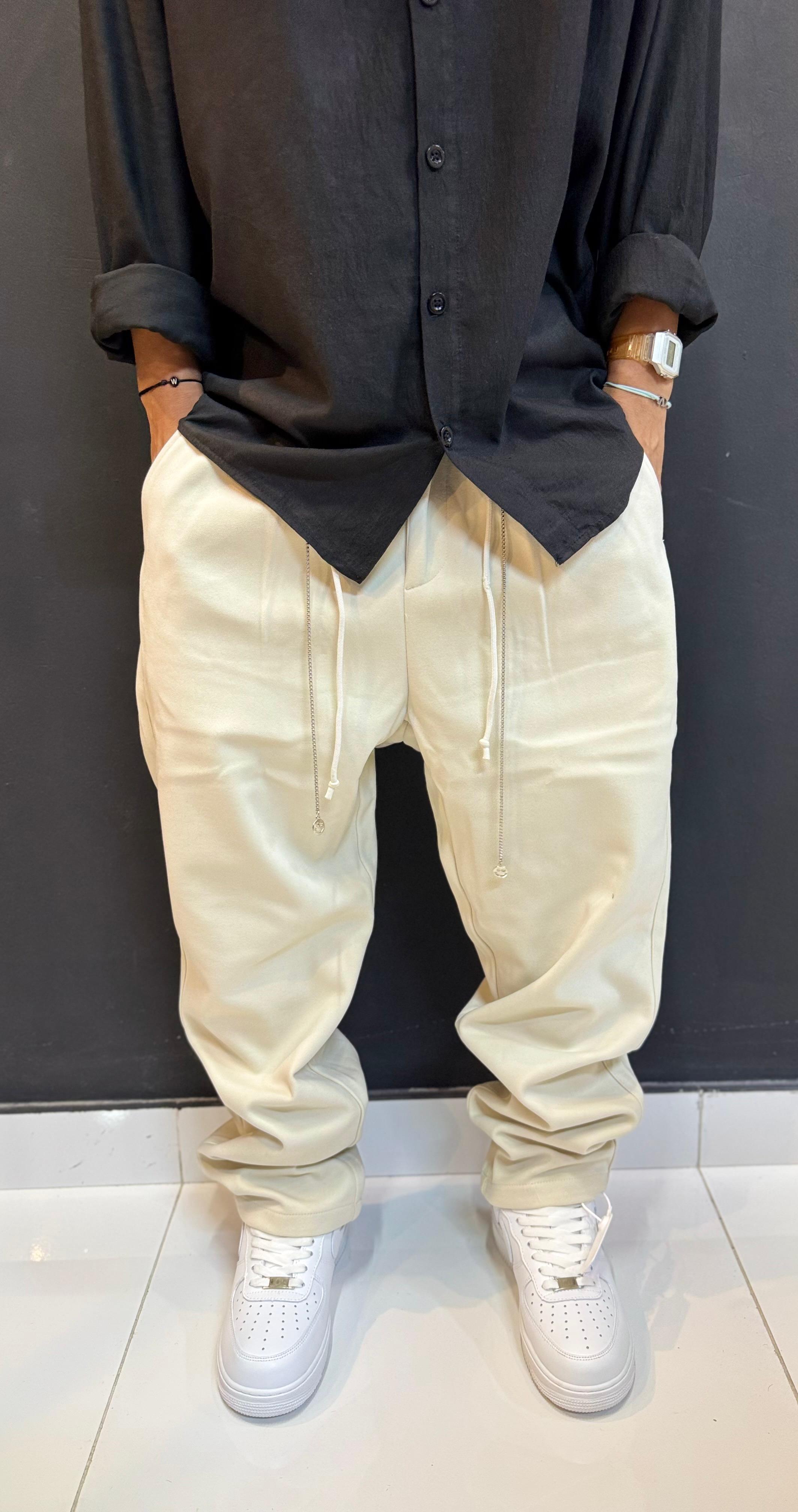 Sleek Black Glossy Nylon Track Pants