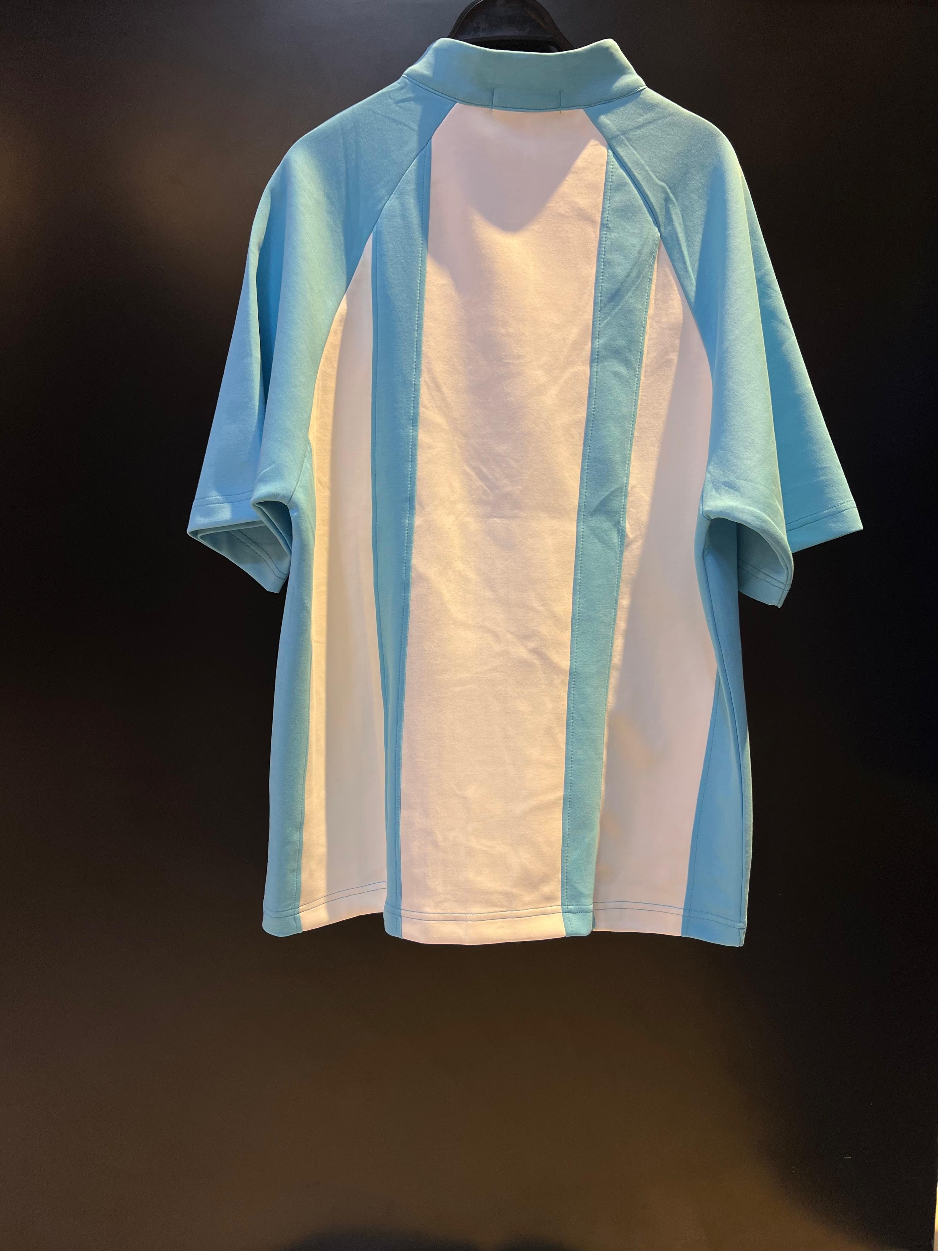 AC Milan x Puma 'Emirates' Oversized Half-Zip Jersey (Light Blue)
