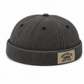 Brooklyn Vintage Washed Docker Cap – Charcoal Grey