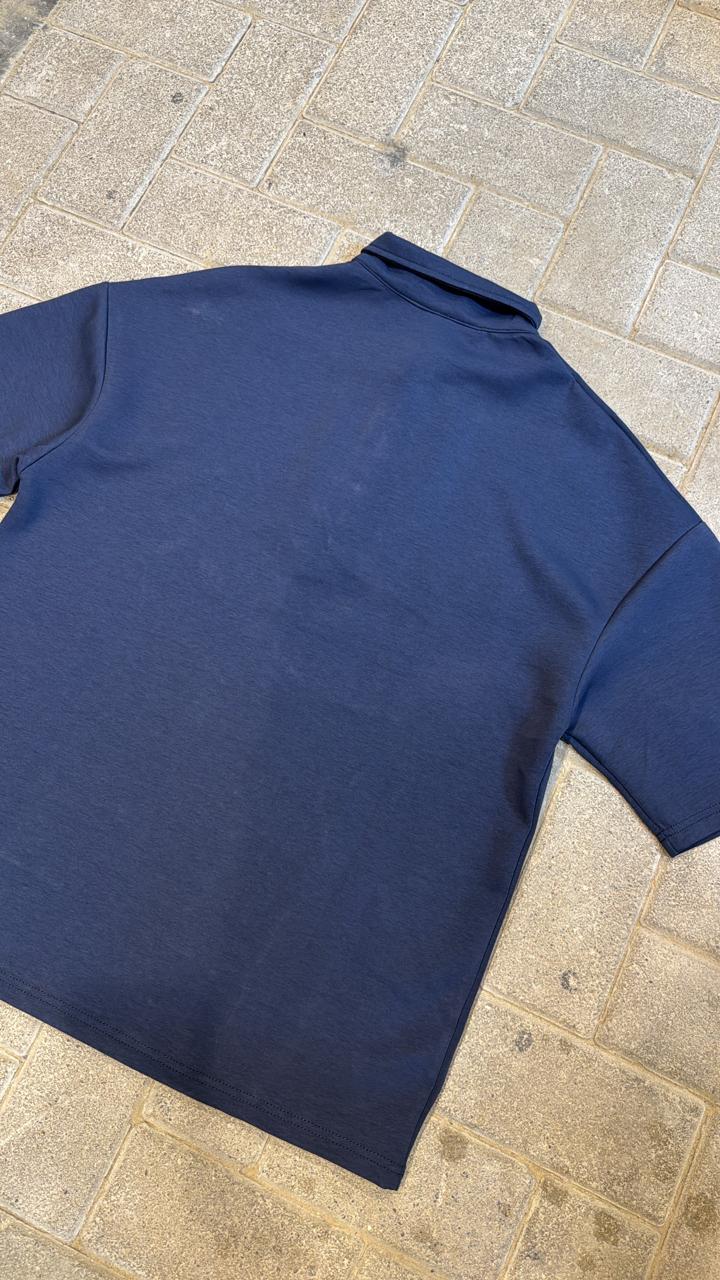 BMW M Motorsport x PUMA Navy Oversized Fit Polo Shirt