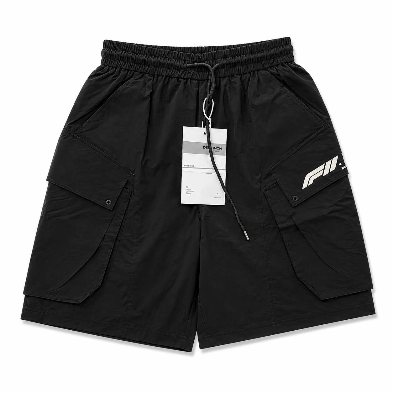 Premium Black Utility Cargo Shorts – Relaxed Fit Streetwear