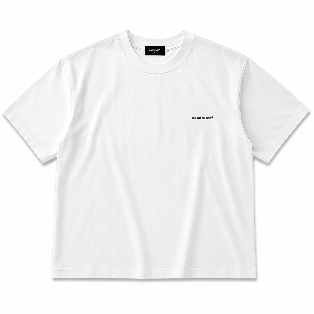 BARINGUIIGE White Oversized Graphic T-Shirt – Premium Cotton Back Print Tee