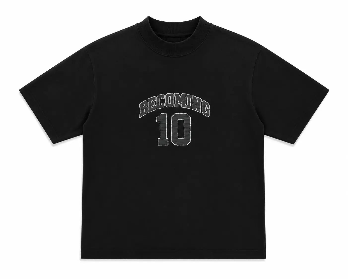 Becoming 10 Premium Oversized Black T-Shirt