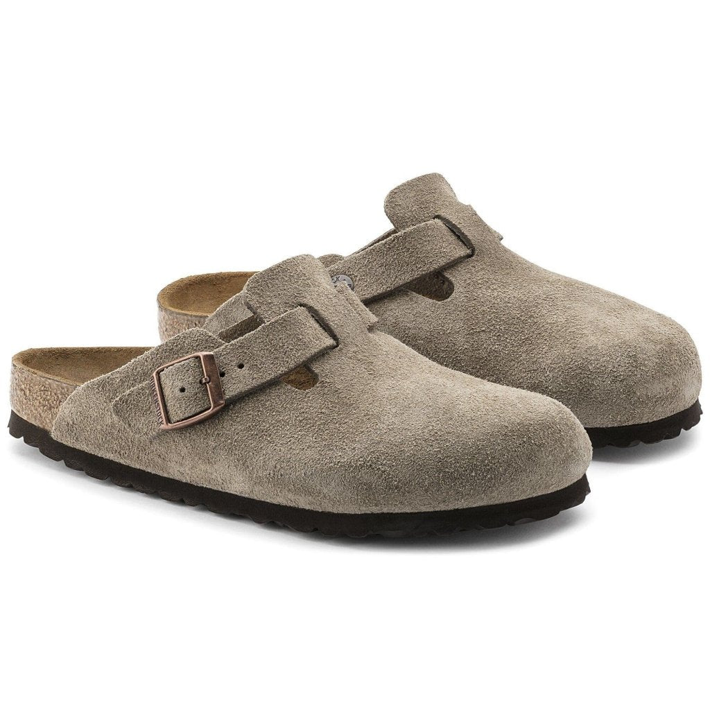 Birkenstock Boston Suede Leather Biedge - Darkdxb
