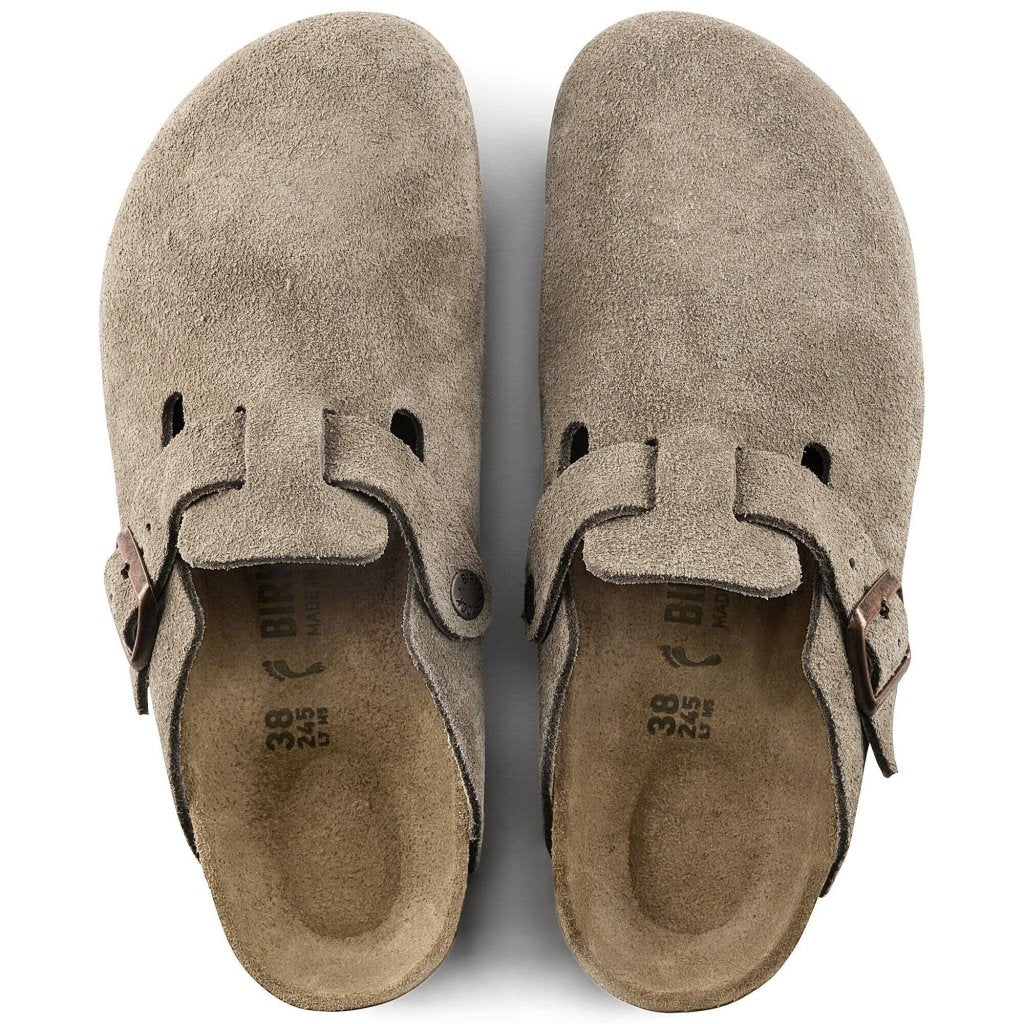 Birkenstock Boston Suede Leather Biedge - Darkdxb