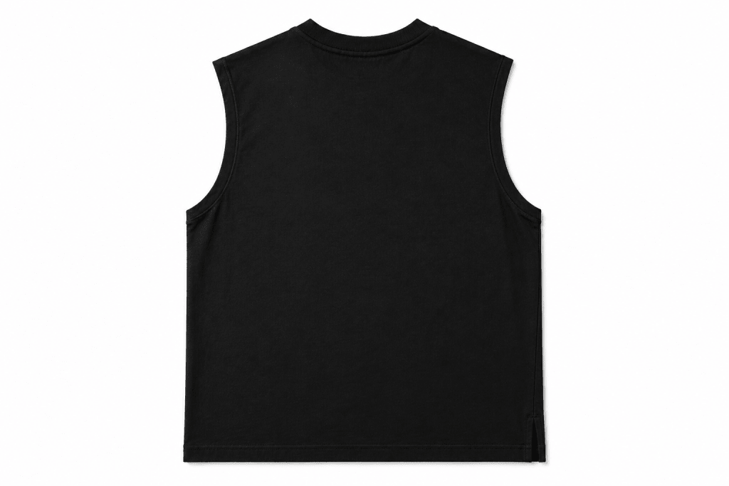 Black Balcaniega Graphic Sleeveless Muscle Tee - Darkdxb