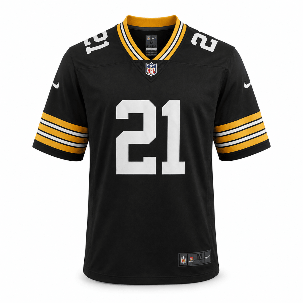 Black & Gold Number 21 American Football Jersey T-Shirt – Game Day Edition - Shirts - Darkdxb