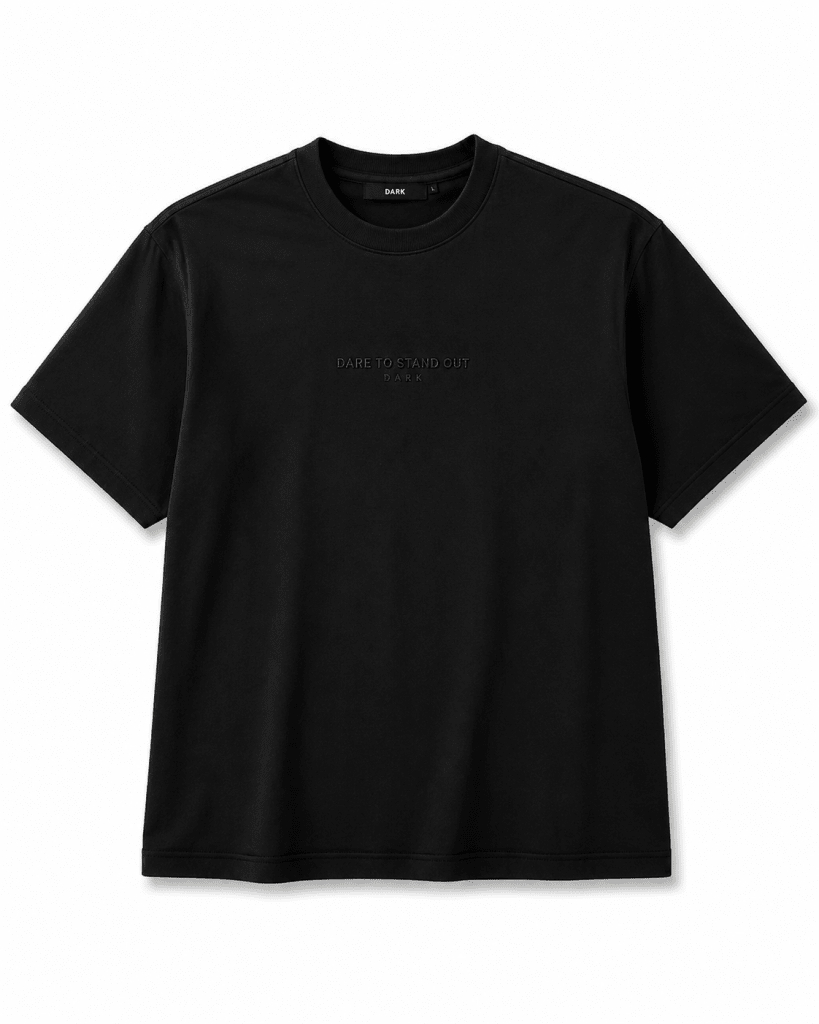 Black Oversized Graphic T-Shirt – Sample Sale Back Print Streetwear Tee - Darkdxb