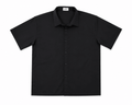 Black Short-Sleeve Button-Up Shirt - Darkdxb