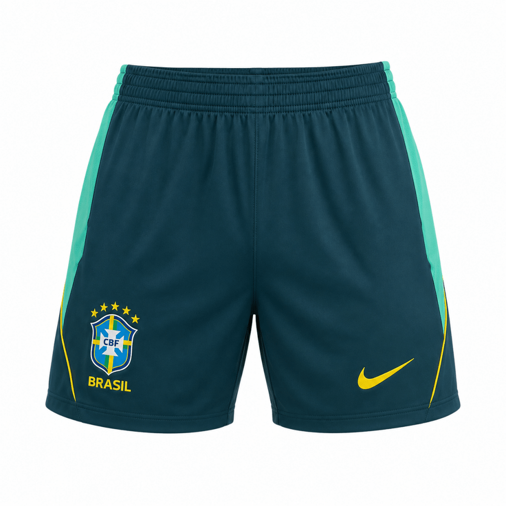 Brasil Training Set – Blue Sleeveless Jersey & Teal Shorts - Jerseys - Darkdxb