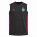 Brasil x Jordan Training Set – Black & Pink Sleeveless Jersey & Shorts - Jerseys - Darkdxb