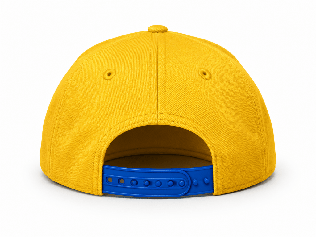 Brazil Football Snapback Cap – Yellow & Blue Adjustable Hat - Darkdxb