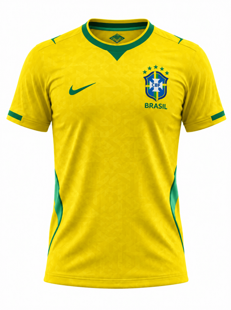 Brazil Home Jersey 2026 Edition – Yellow & Green Football Shirt - Darkdxb