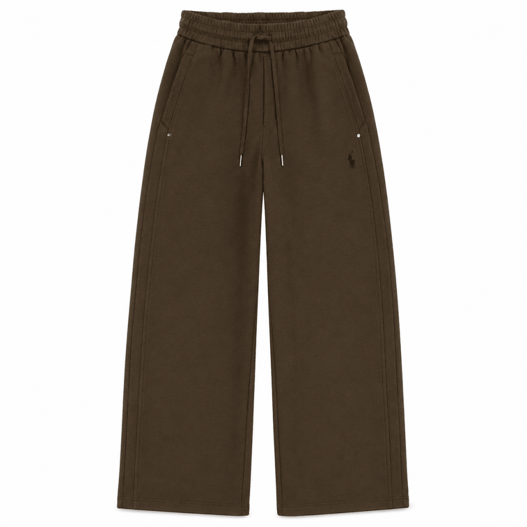 Brown Cargo Drawstring Trousers – Relaxed Fit - Trousers - Darkdxb