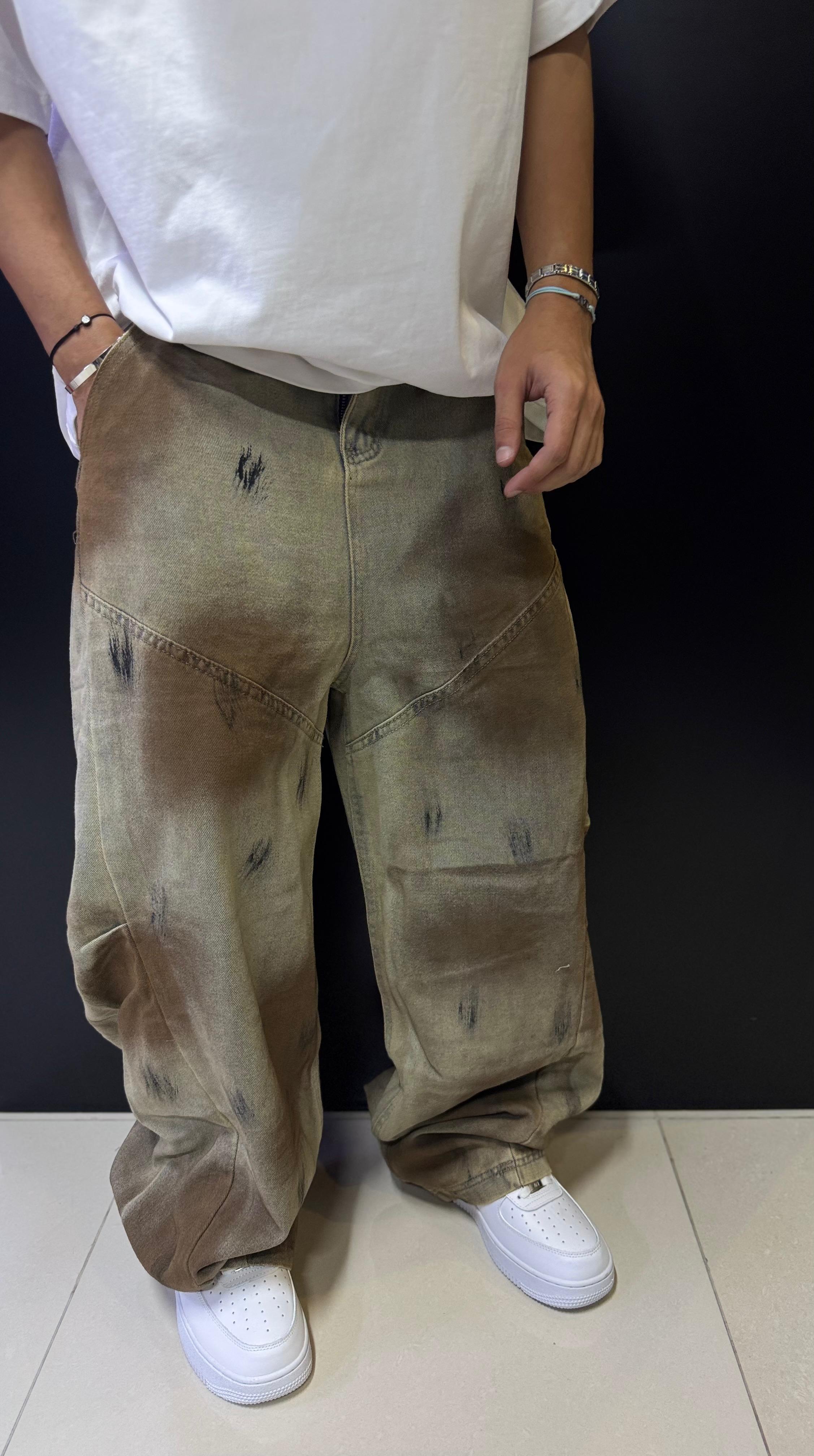 Urban Earth — Washed Brown Cargo Denim