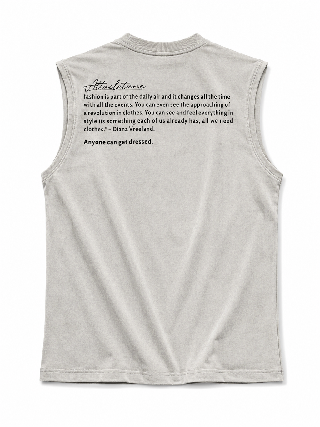 Men's Light Grey Sleeveless Graphic Tank Top – Inspirational Streetwear Muscle Tee