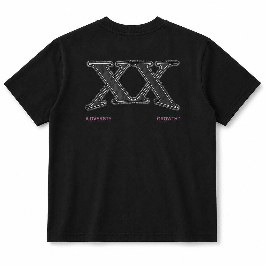 XX Oversized Black Graphic T-Shirt – Premium Streetwear Cotton Tee