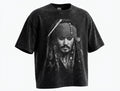 Captain Jack Sparrow Vintage Wash Graphic Tee - Darkdxb