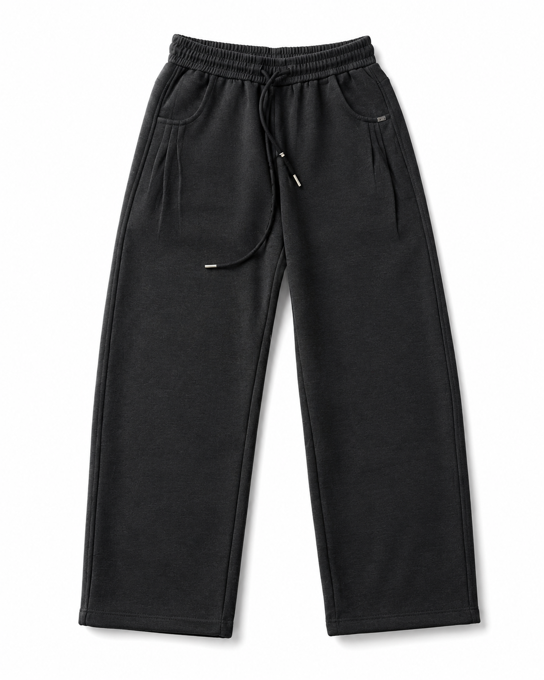 Premium Charcoal Wide Leg Sweatpants – Relaxed Fit Casual Joggers