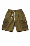 Olive Cargo Shorts – Washed Utility Street Fit