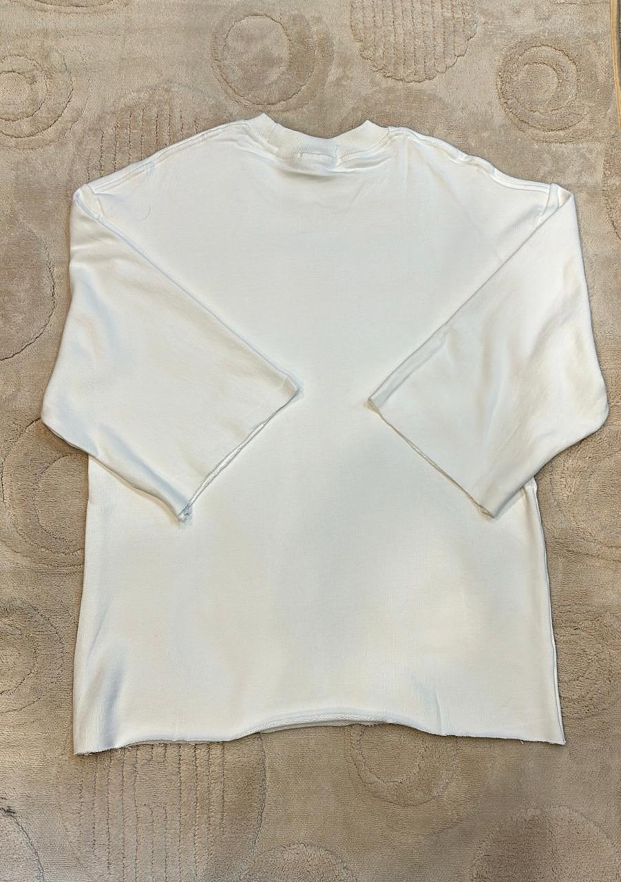 Minimalist Raw Edge Boxy Fit Top