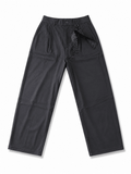 Charcoal Wide-Leg Trousers – Modern Minimalist Collection - Darkdxb