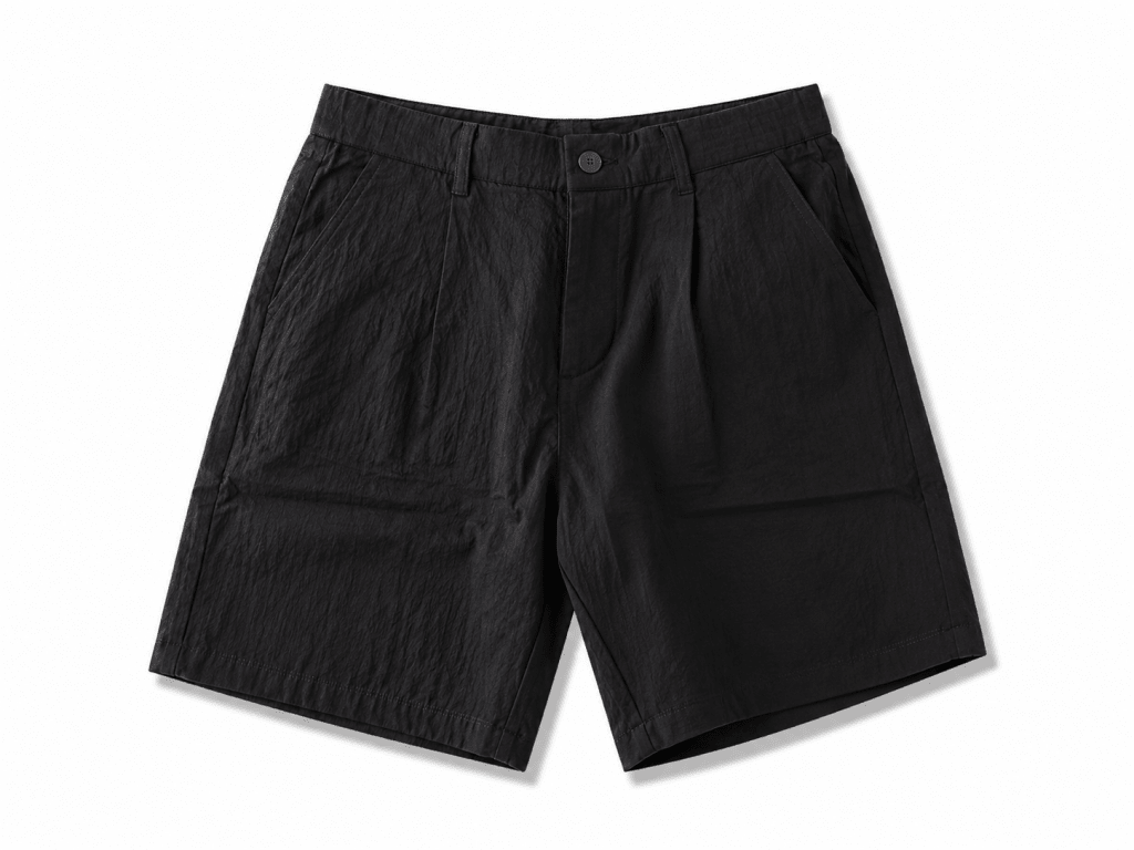 Classic Black Casual Shorts – Minimalist Everyday Essential - Darkdxb