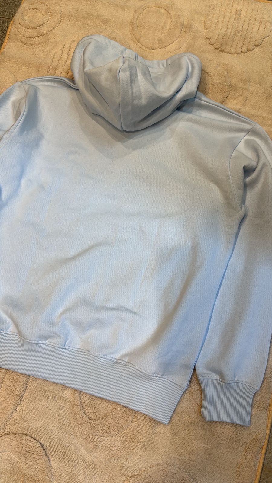 Soft Light Blue Pullover Hoodie - Baby Blue Fleece Sweatshirt