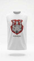 Antwerpen Heritage Oversized Sleeveless Tee – White
