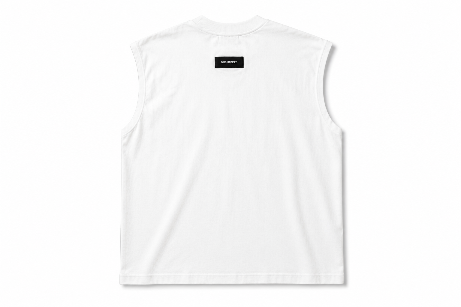 White Duck Embroidered Sleeveless Muscle Tee