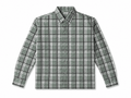 Dark Men's Sage Green Plaid Button-Up Shirt – Long Sleeve Casual Checkered Shirt - Darkdxb