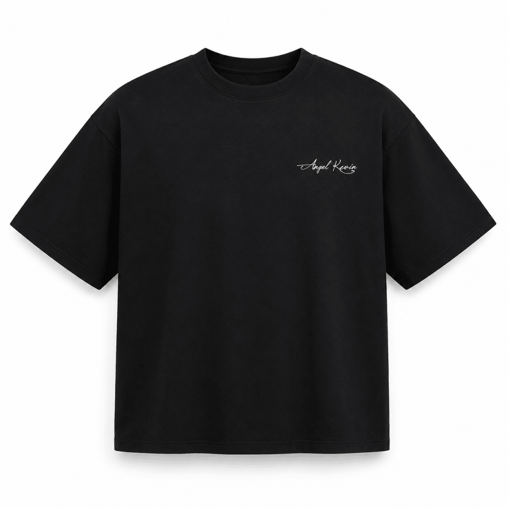 Darkdxb Angel Kevin Black Tee — The Dark Side of the Signature - T-Shirt - Darkdxb