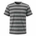 Darkdxb Grey Marl Stripe Tee — Texture Is the Statement - T-Shirt - Darkdxb