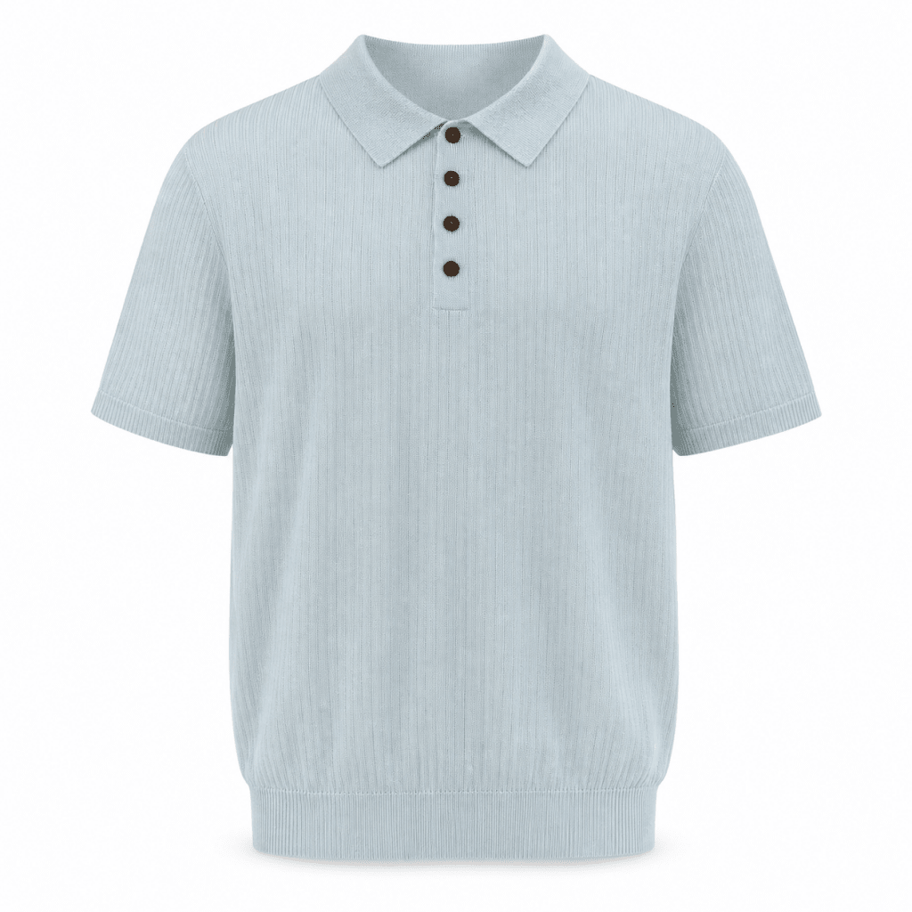 Darkdxb Knit Polo Tee — Elevated Basics. Refined Edge. - T-Shirt - Darkdxb