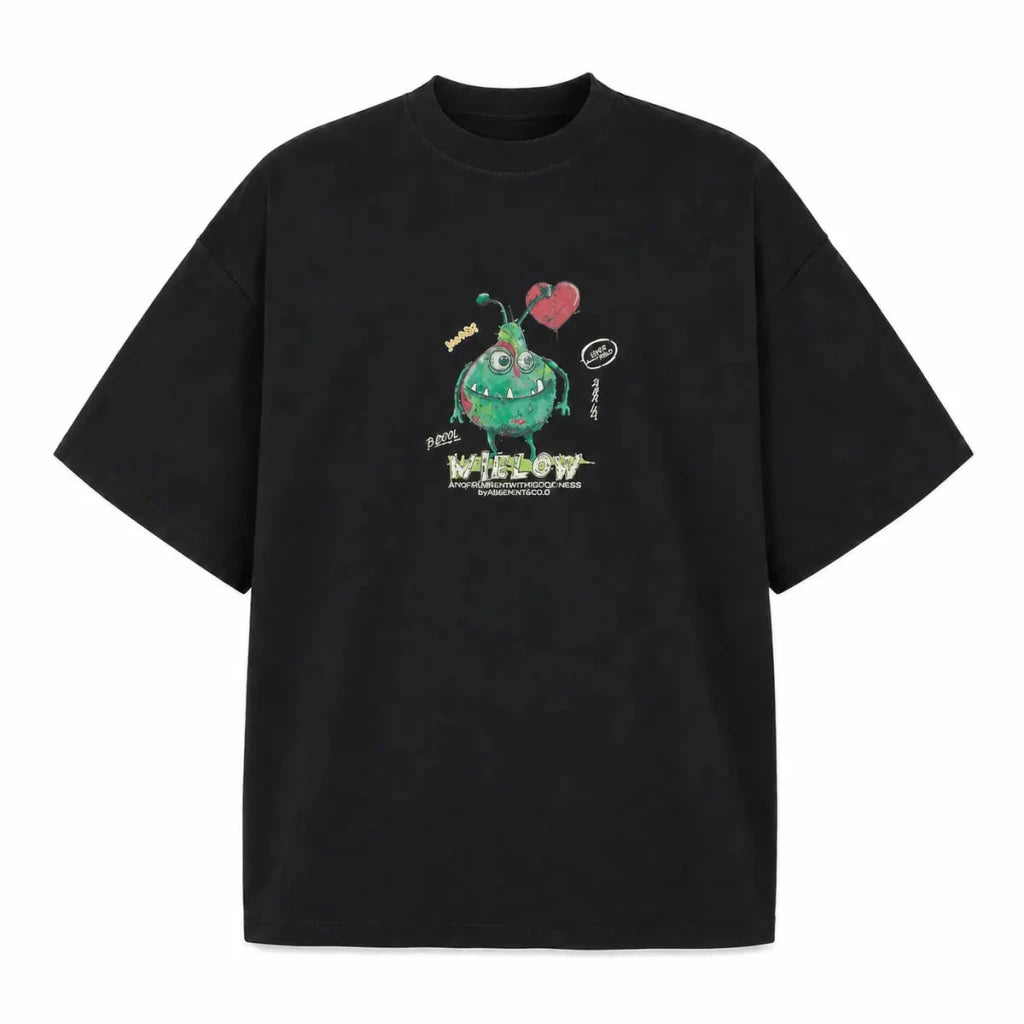Darkdxb Mielow Monster Tee — B.Cool. Love Hard. Stay Weird. - T-Shirt - Darkdxb