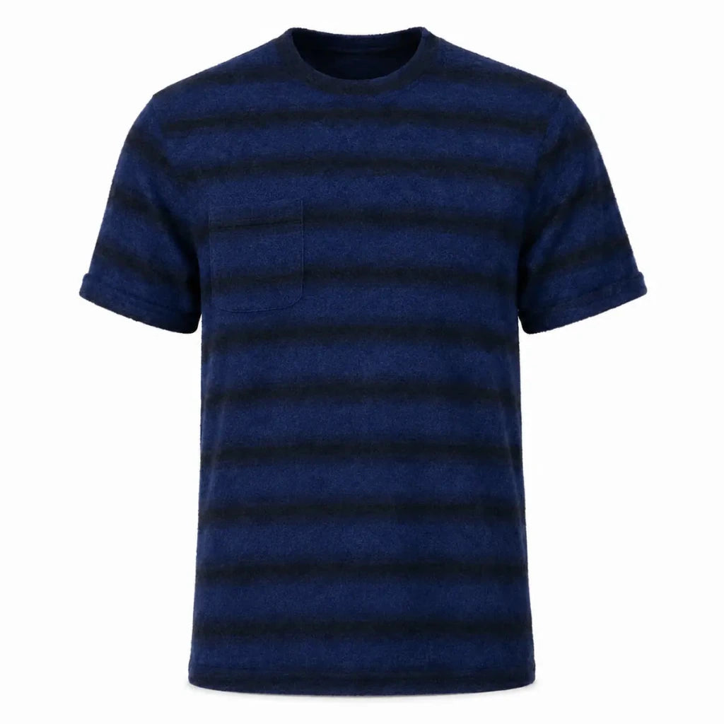 Darkdxb Navy Stripe Tee — Classic Roots. Street Edge. - T-Shirt - Darkdxb