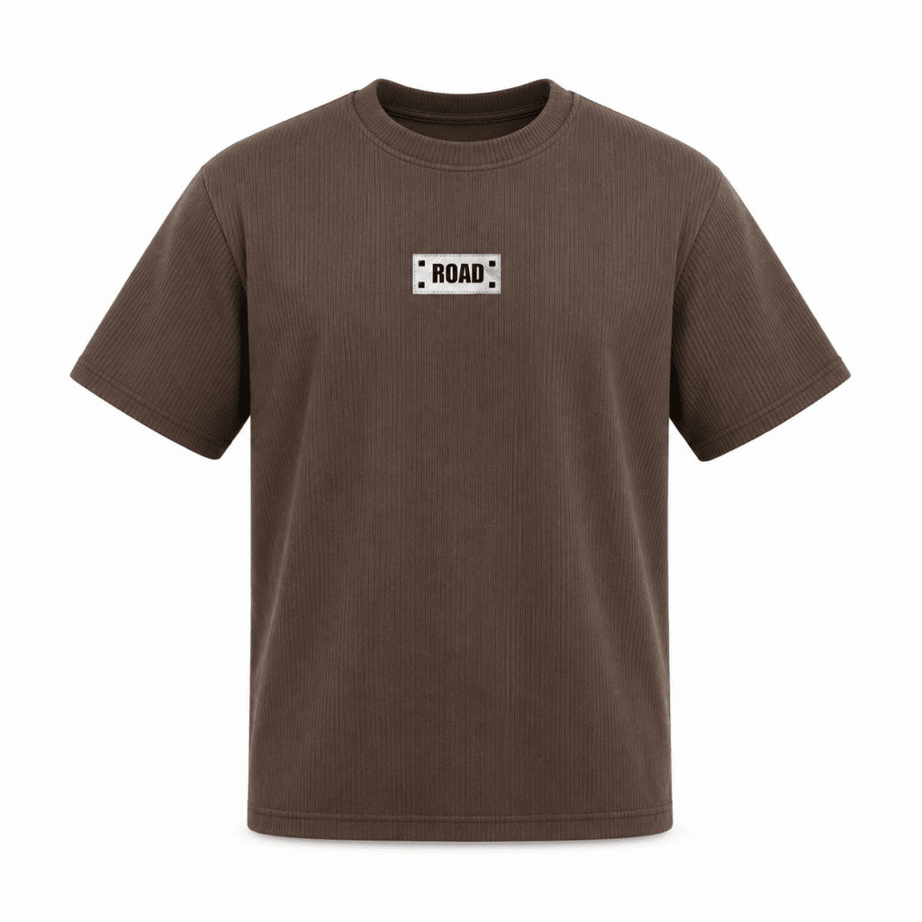 Darkdxb ROAD Brown Tee — Grounded. Rare. Unstoppable. - T-Shirt - Darkdxb