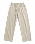Premium Stone Beige Drawstring Linen Pants