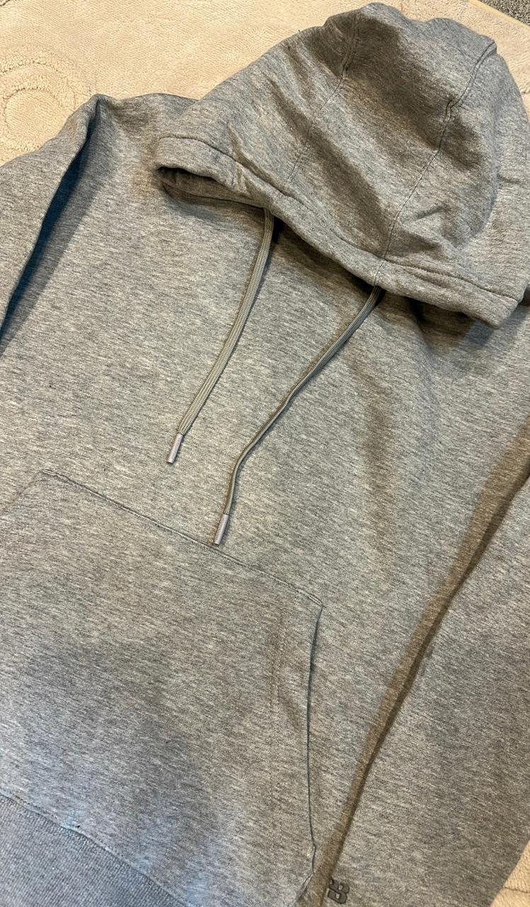 Pull & Bear Essential Comfort Fit Hoodie - Heather Grey