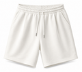 Premium White Cotton Drawstring Shorts