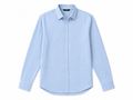 RMZ Men's Sky Blue Long Sleeve Button-Up Shirt – Casual Smart-Casual Classic Fit Shirt