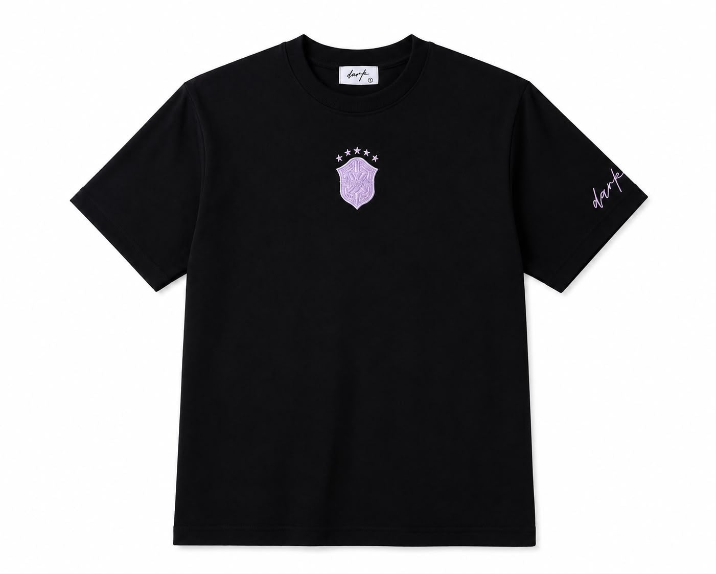 Black Brazil Graphic T-Shirt & Shorts Set