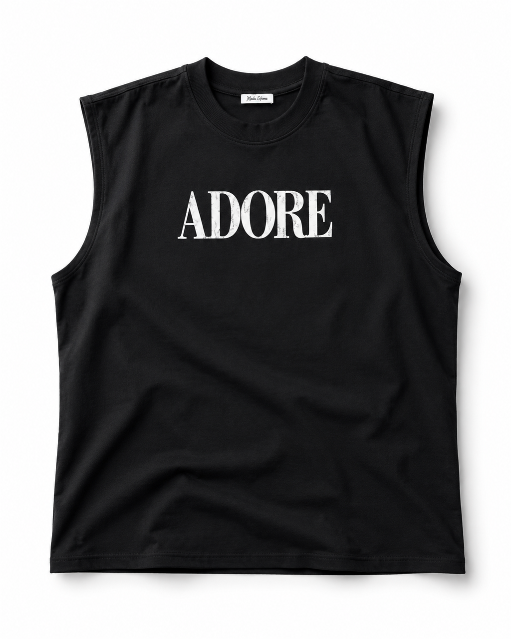 Stand Firmly Graphic Sleeveless Oversized Muscle Tank – Premium Black Streetwear Tee